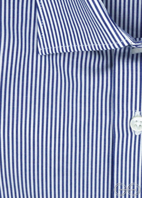 slim fit Uomo Vestiti Top e t-shirt Camicie Camicie a righe GRIGIO PERLA  Camicie a righe taglia 42 Camicia a righe azzurre e bianca Grigioperla 16 1/2 